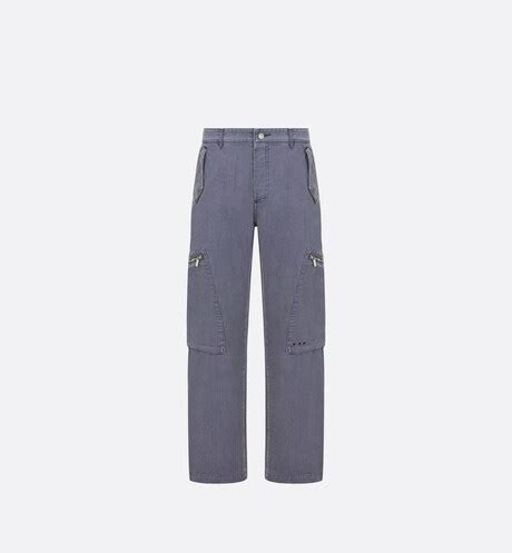 Christian Dior Atelier Carpenter Pants in Blue Cotton